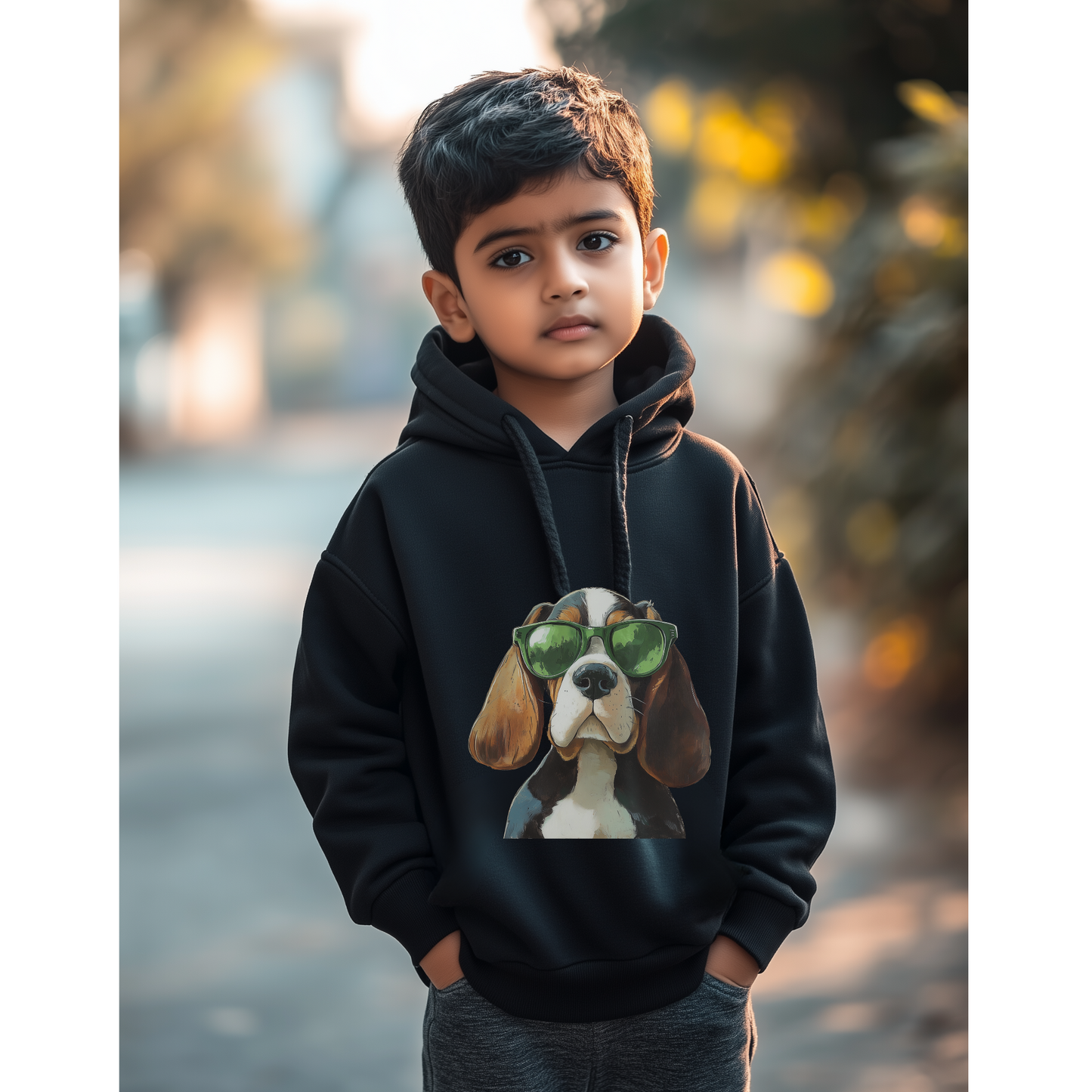 cool basset hoodie - sweatshirt for kids