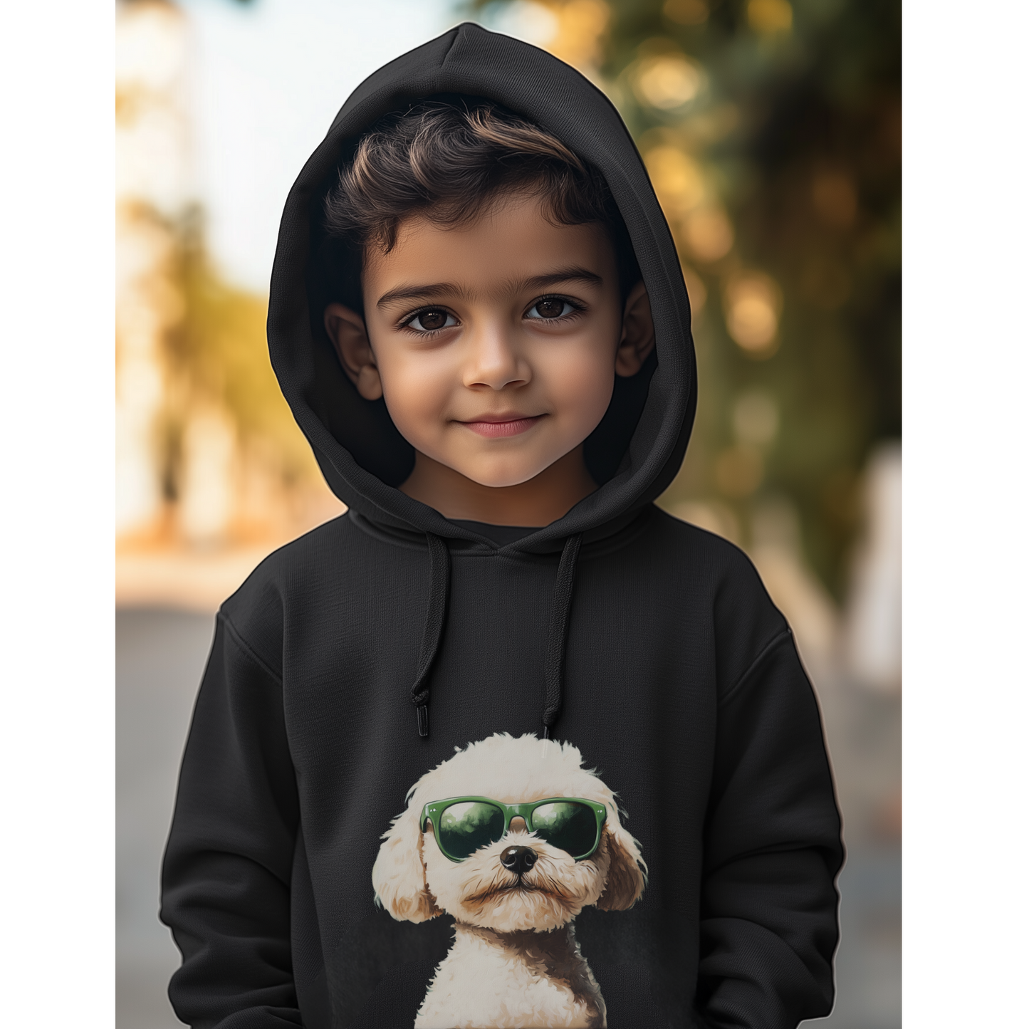 cool pup hoodie - sweatshirt for kids