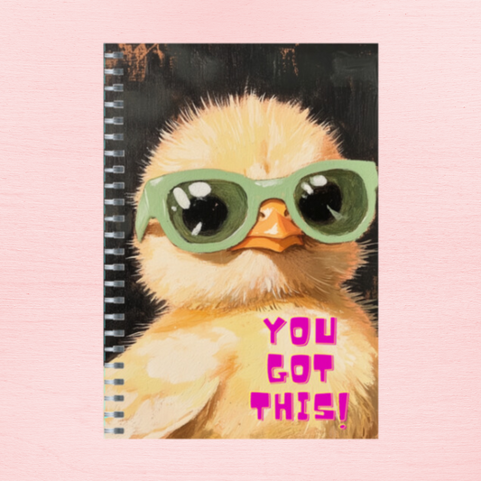 cool chick knows you got this - ruled notebook