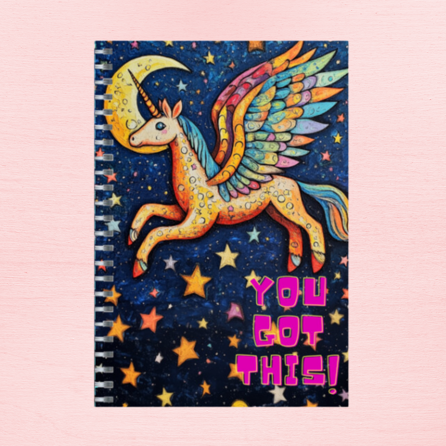 little alicorn says you got this - ruled notebook