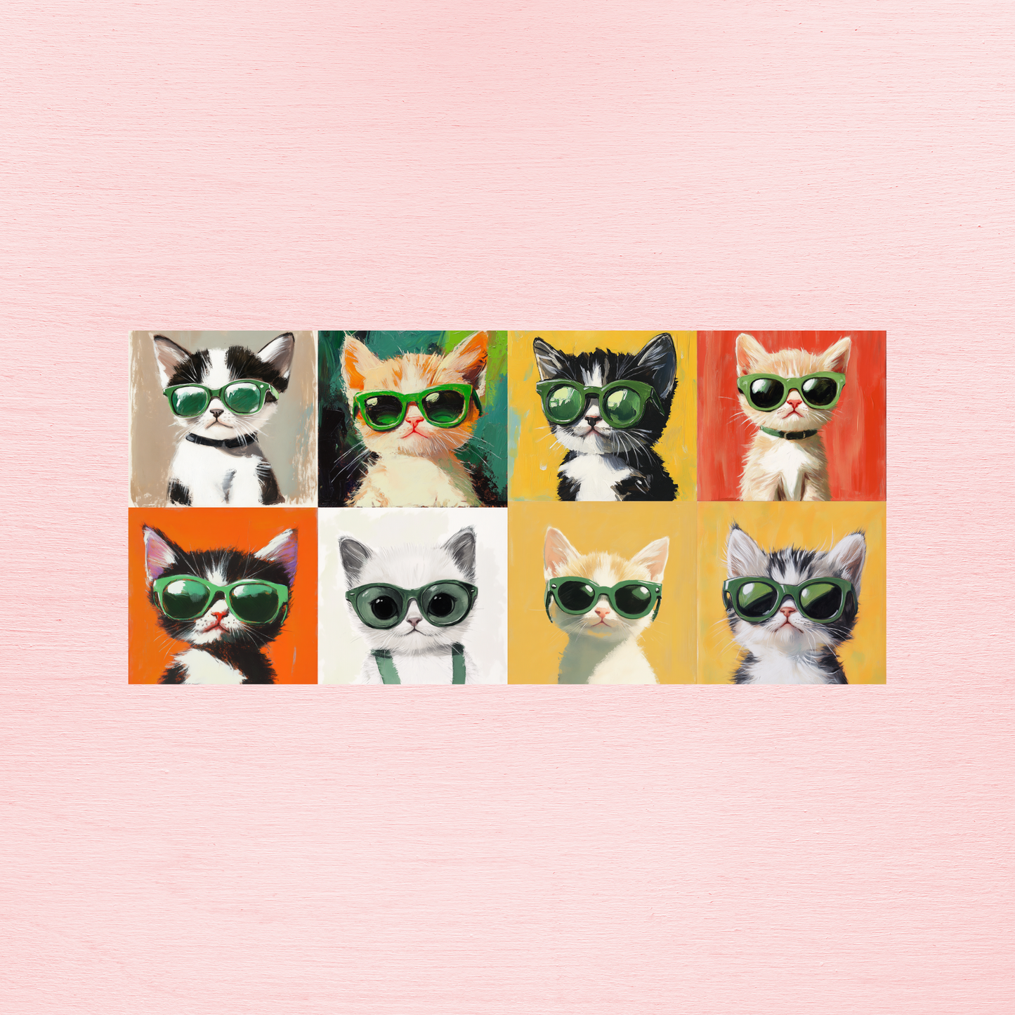 cool cats - pink mug