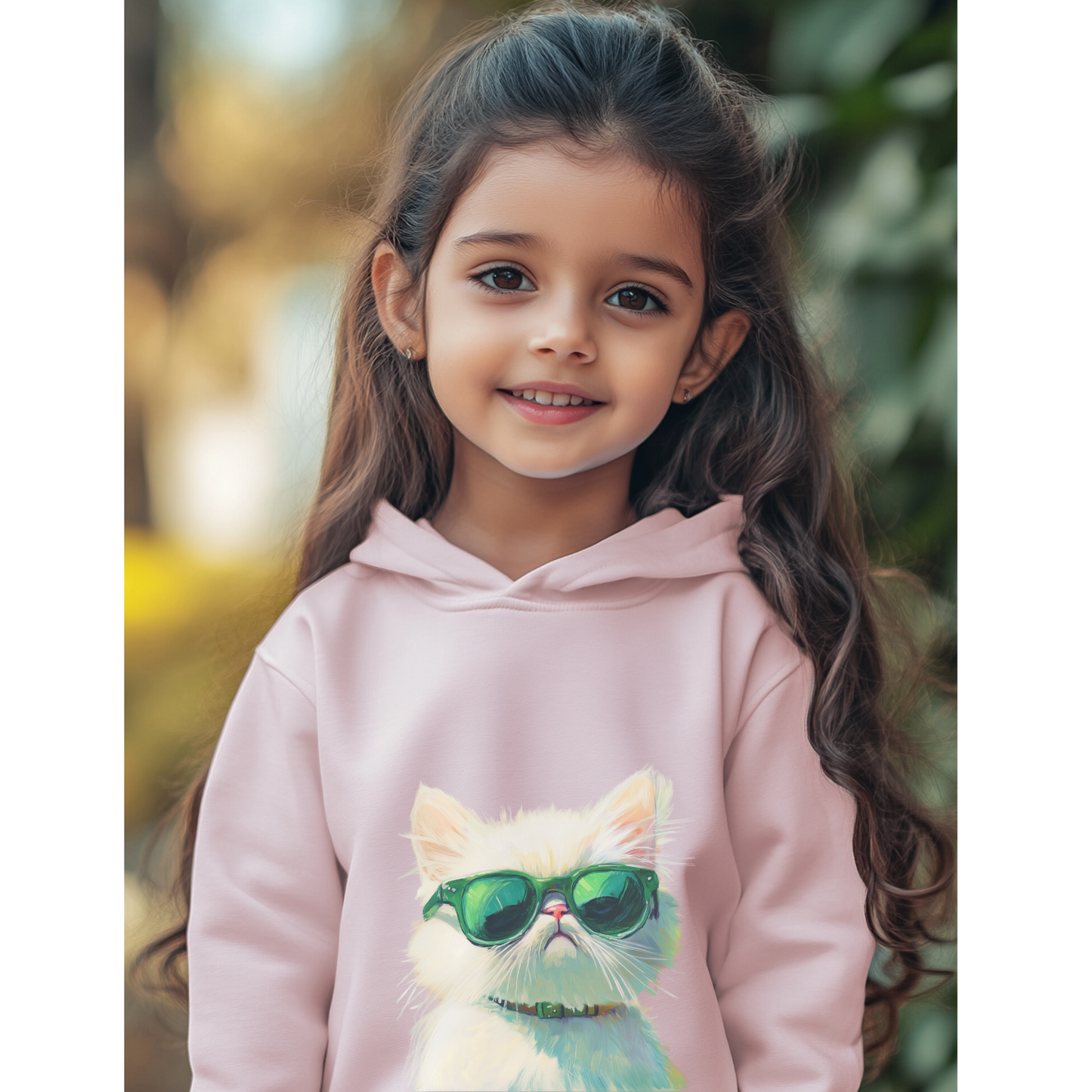 cool persian kitty hoodie - sweatshirt for kids