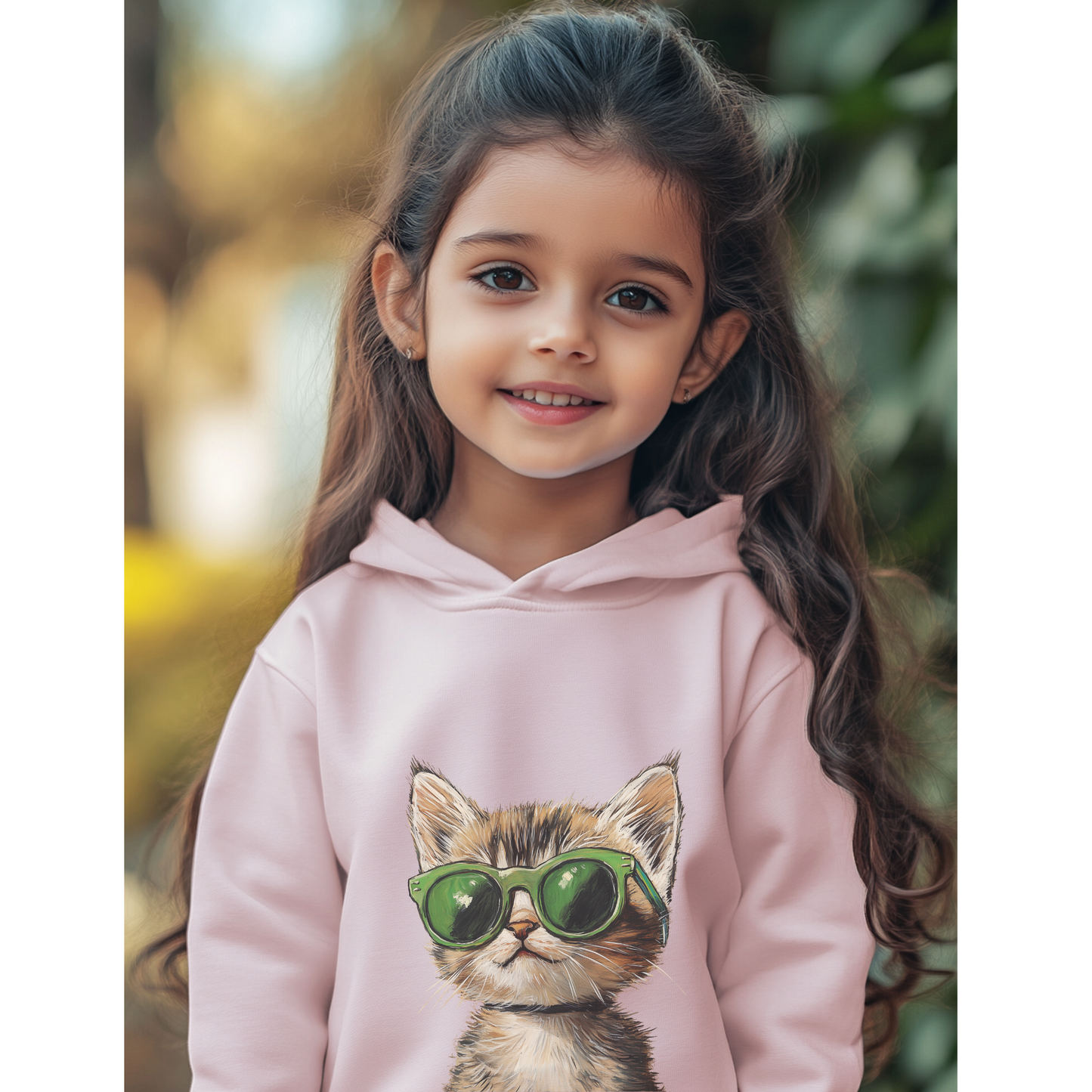 cool cat hoodie - sweatshirt for kids