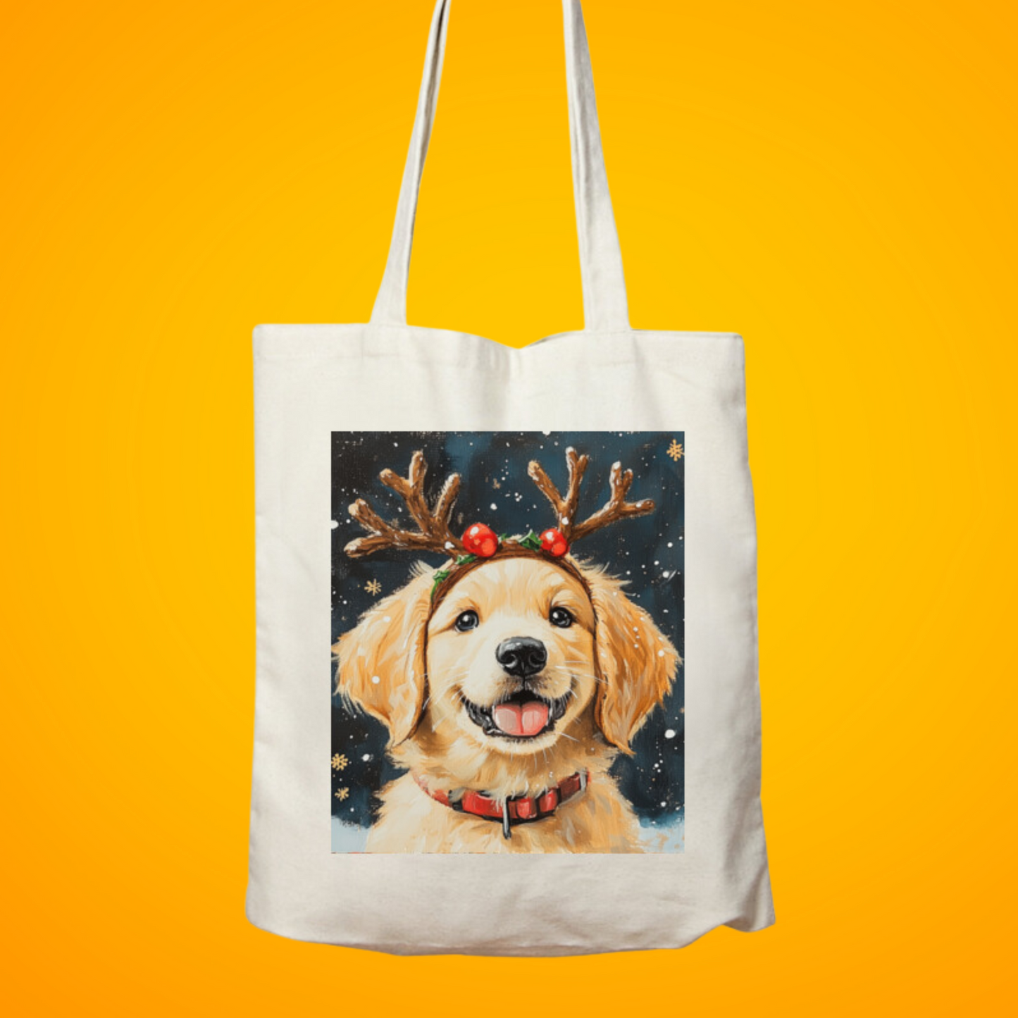 reindeer pup - tote bag