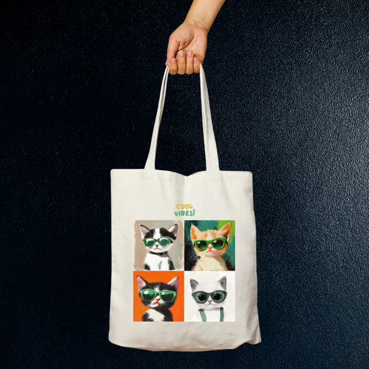 cool kitties - tote bag