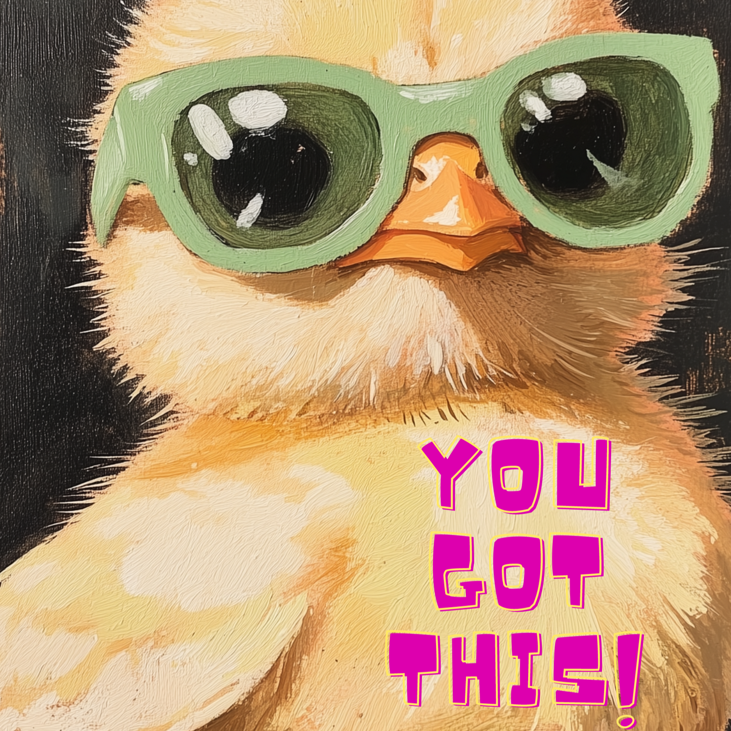 cool chick says you got this - unruled notebook