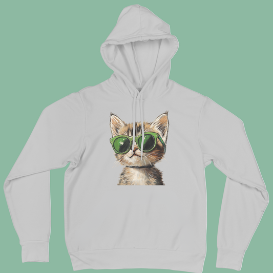 cool cat hoodie - sweatshirt for kids