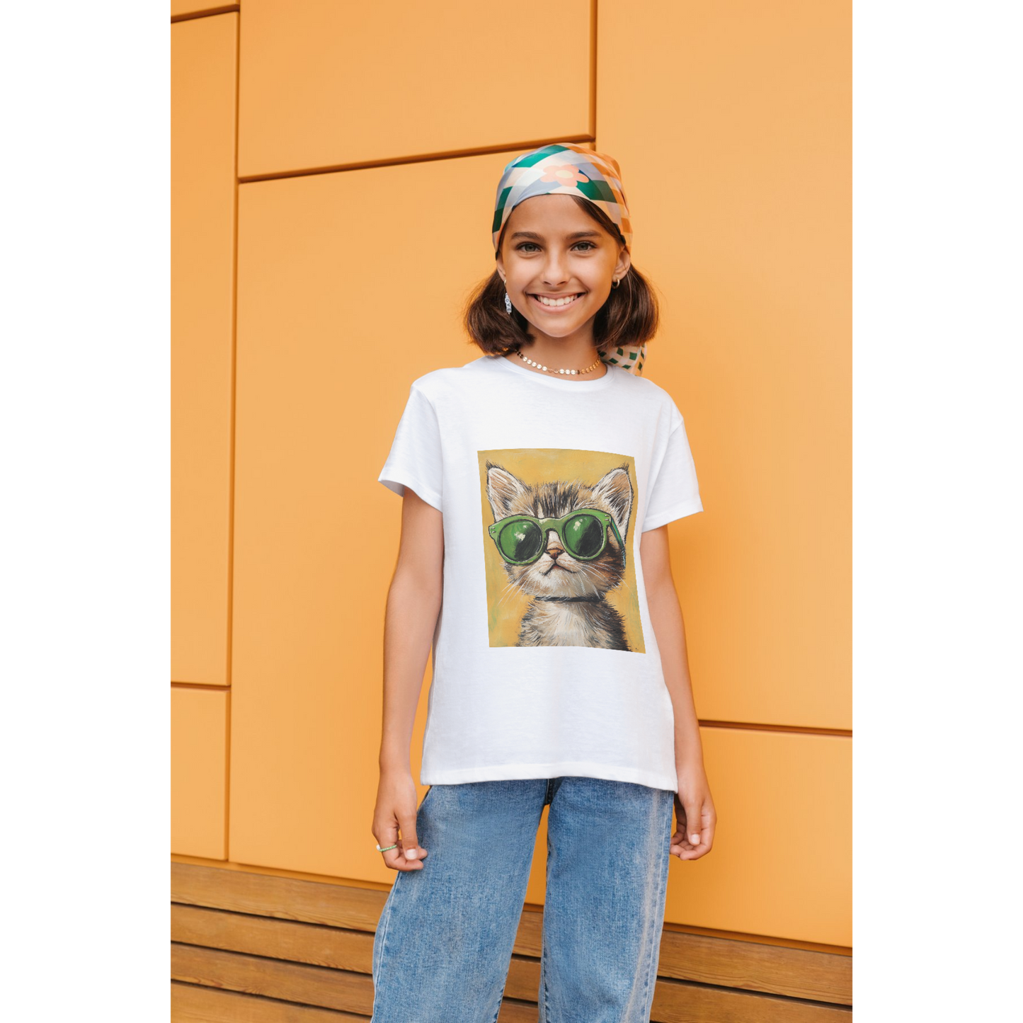 cool kitty - t-shirt for girls