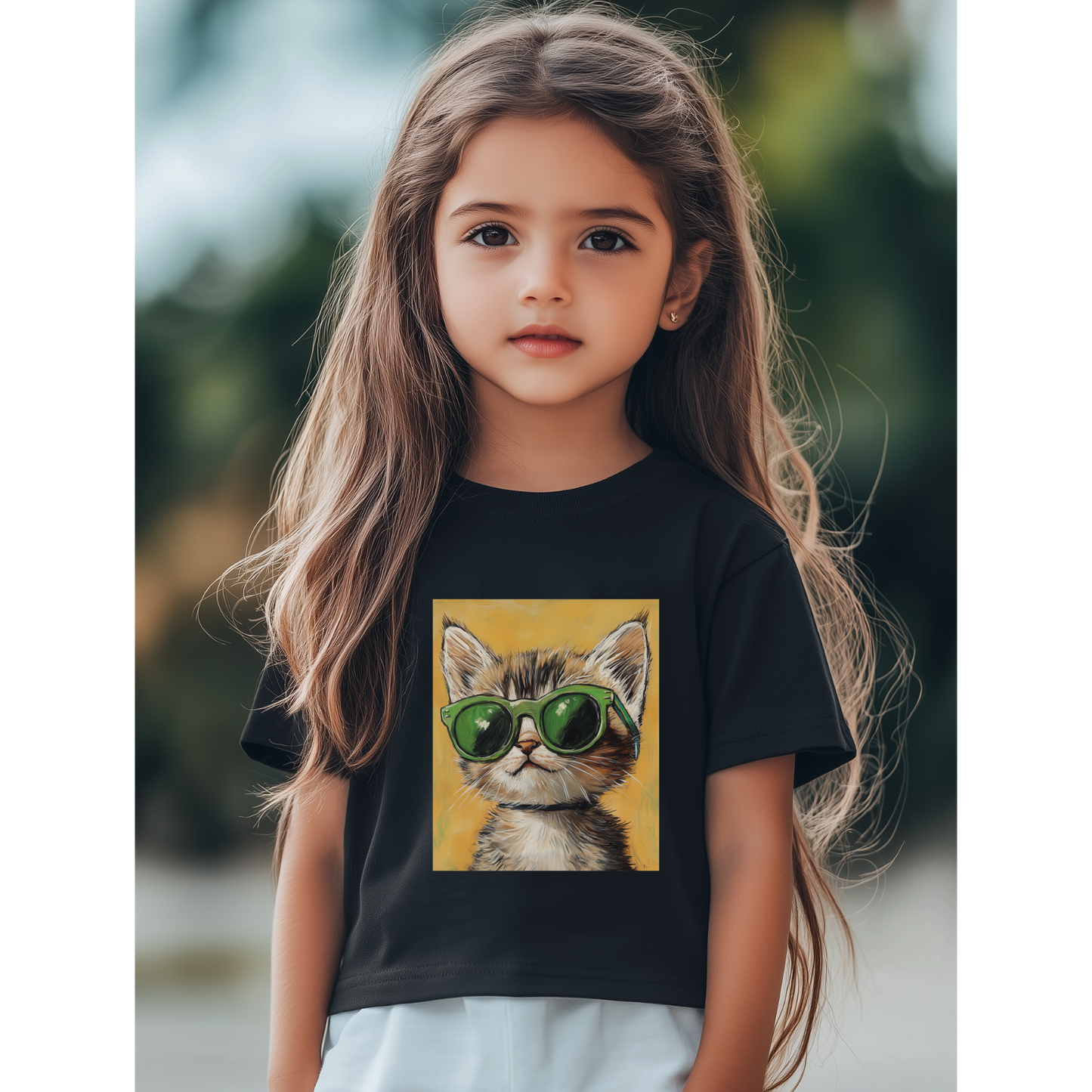 cool kitty - t-shirt for girls