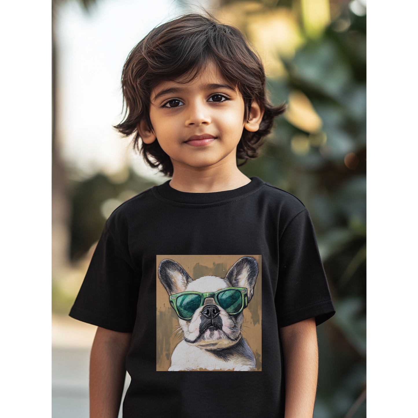 cool pupper bulldog - t-shirt for boys