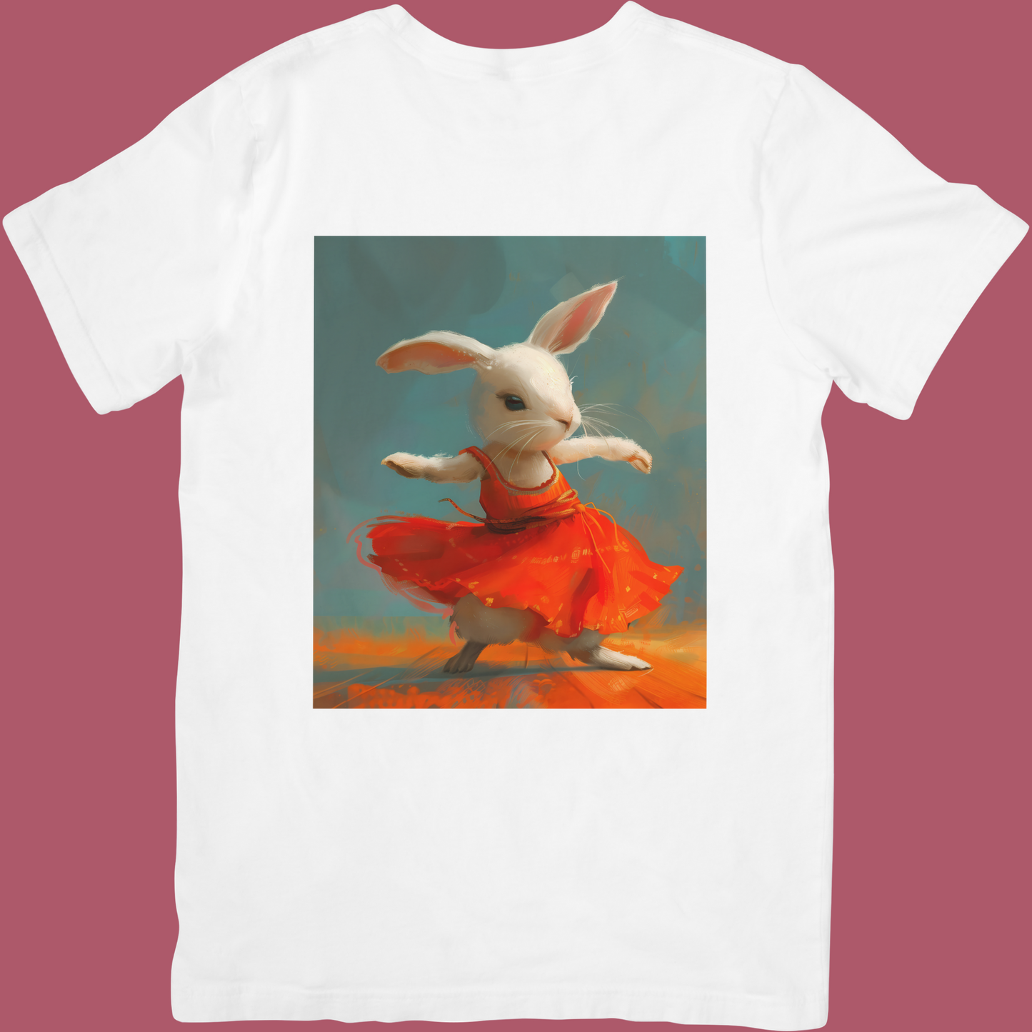 dancing bunny - t-shirt for girls